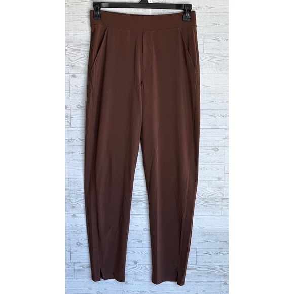 Athleta Brooklyn Ankle Pants Brown size 6 Tall 31" inseam - Picture 2 of 8
